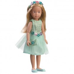 Кукла Вера в нарядном платье, шарнирная, 23 см, Kruselings 126853