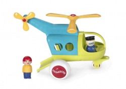Набор Вертолет Jumbo с 2 фигурками, от 1 года, Viking Toys 701272